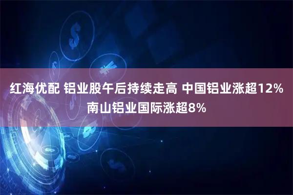 红海优配 铝业股午后持续走高 中国铝业涨超12%南山铝业国际涨超8%
